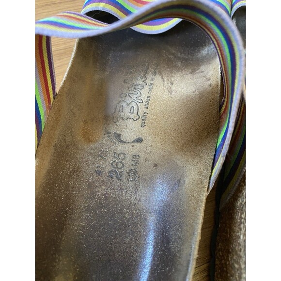 Birki’s X Birkenstock Curacao II Stretch Rainbow Sandal Size M 8 W 10 Slide Vaca - Picture 6 of 10